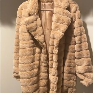 Faux fur coat